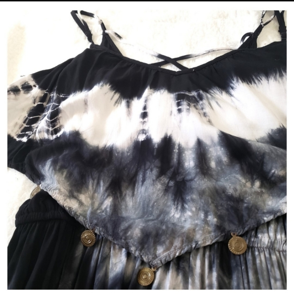 American Eagle Maxi Dress Tie Dye Size Medium - Picture 3 of 6